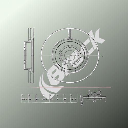 Toyota Avensis 2.0 D-4D Front Brake Discs - main image