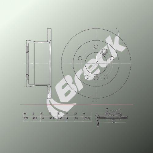 Mercedes-Benz SPRINTER 3-t Van/ Furgon 308 CDI Rear Brake Discs - main image