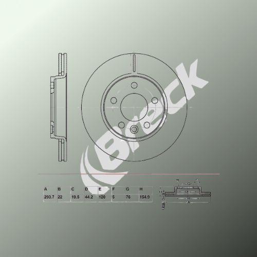 Volkswagen TRANSPORTER / CARAVELLE Mk VI Bus 2.0 TDI Rear Brake Discs - main image