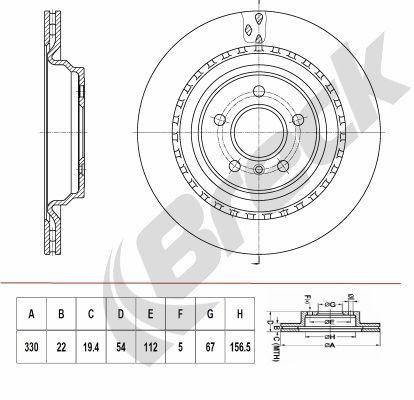Mercedes M-Class ML 250 CDI / BlueTEC 4-matic Rear Brake Discs - main image