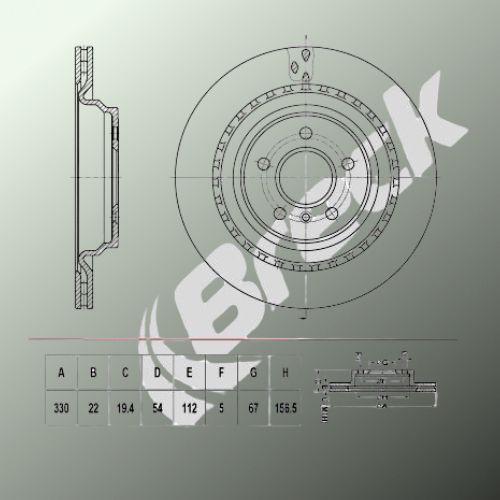 Mercedes M-Class ML 250 CDI / BlueTEC 4-matic Rear Brake Discs - main image