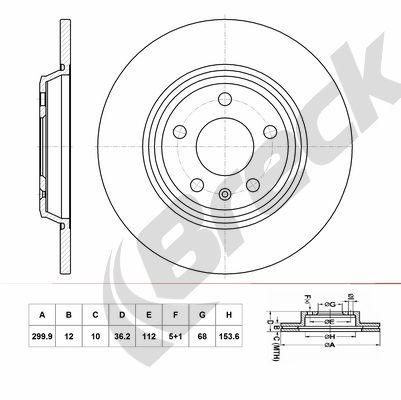 Audi Q5 3.0 TDI quattro Rear Brake Discs - main image