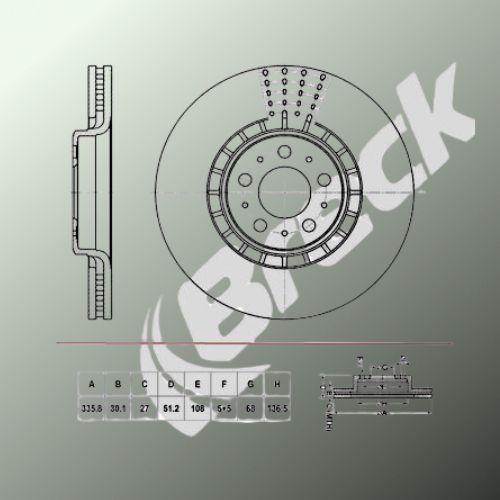 VOLVO XC90 I D3 / D5 Front Brake Discs - main image
