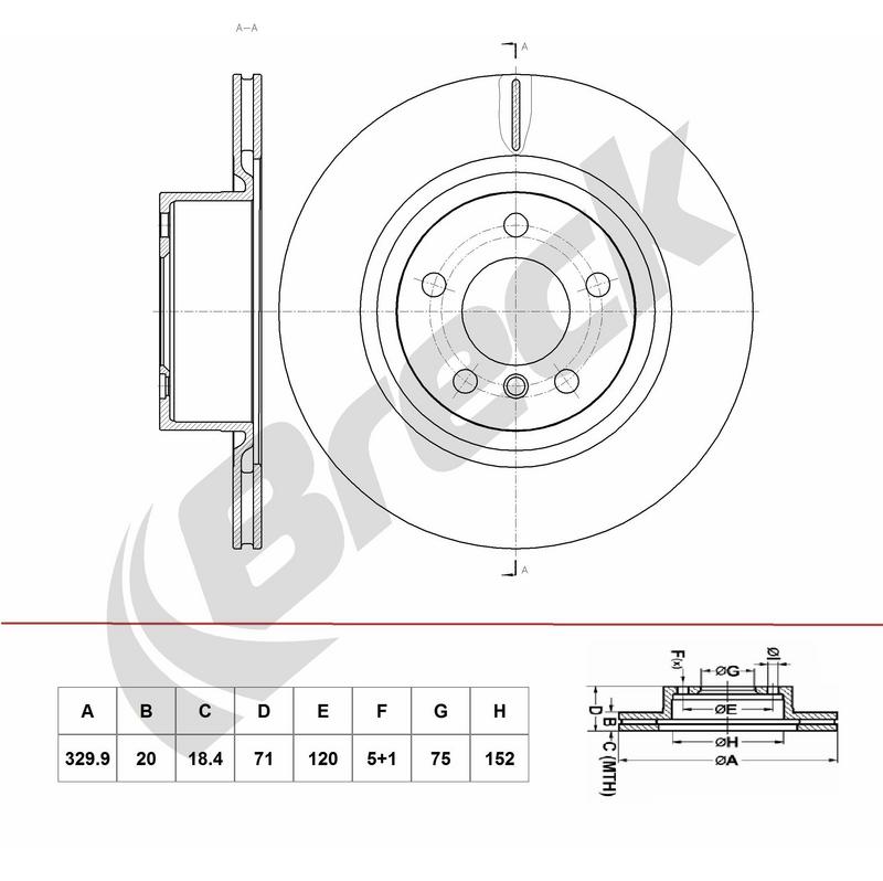BMW X3 xDrive 20 d Rear Brake Discs - main image