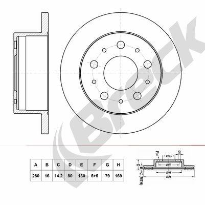 FIAT Ducato Bus 140 Multijet 2.3 D Rear Brake Discs - main image