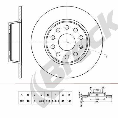 Skoda Karoq 1.4 TSI Rear Brake Discs - main image