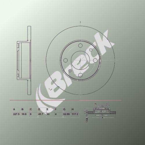 FIAT STRADA 1.1 Front Brake Discs - main image