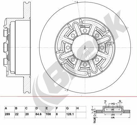 IVECO DAILY III Platform/ Chassis 35 C 10 V , 35 S 10 V Rear Brake Discs - main image