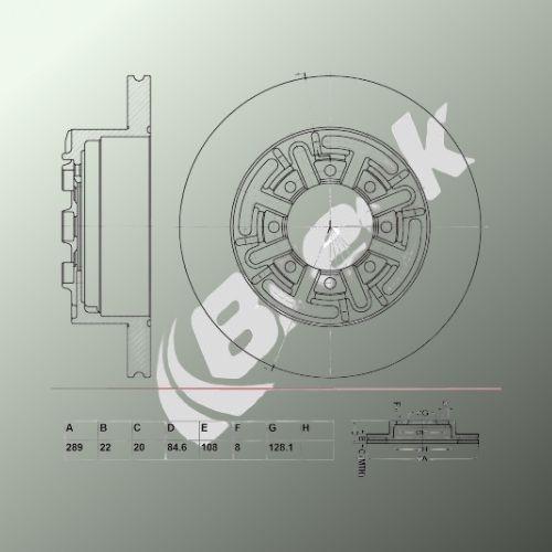 IVECO DAILY III Platform/ Chassis 35 C 10 V , 35 S 10 V Rear Brake Discs - main image
