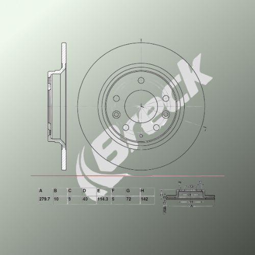 Mazda 323 F/P Mk VI Liftback 2.0 Rear Brake Discs - main image
