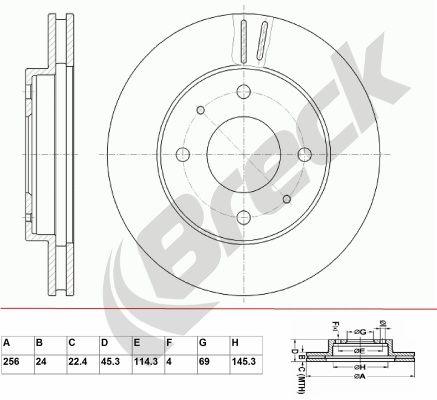 Hyundai SANTAMO 2.0 16V Front Brake Discs - main image