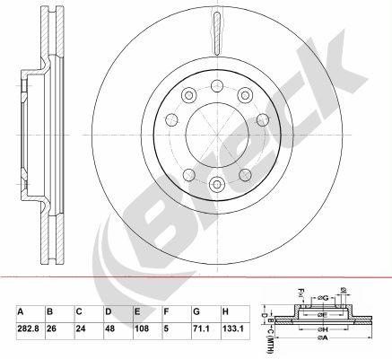 Peugeot 508 I 1.6 VTi Front Brake Discs - main image
