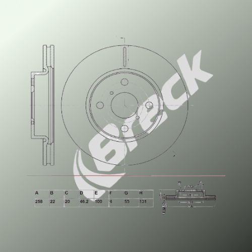 Daihatsu CHARADE VIII 1.33 16V Front Brake Discs - main image