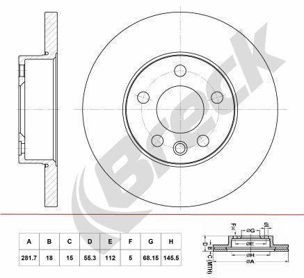 Volkswagen Transporter / Caravelle Mk IV Bus 2.5 TDI Syncro Front Brake Discs - main image