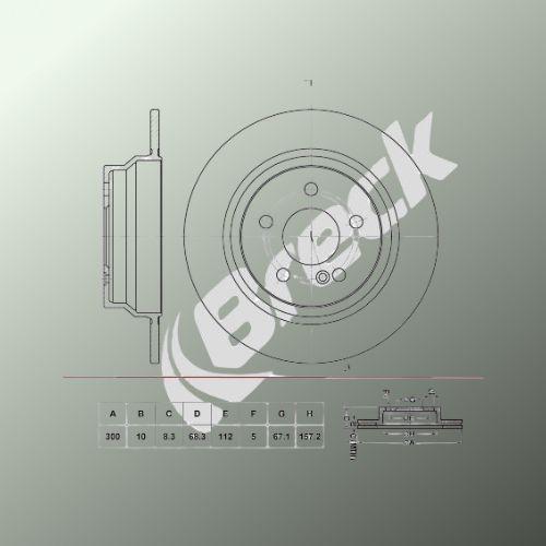 Mercedes-Benz E-Class E 200 CDI Rear Brake Discs - main image