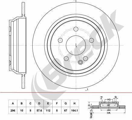 Mercedes-Benz Vito Bus 109 CDI Rear Brake Discs - main image