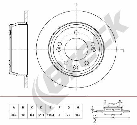 Kia Ceed SW 2.0 Rear Brake Discs - main image