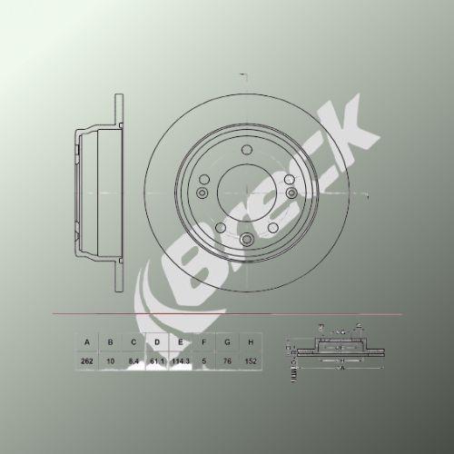 Kia Ceed SW 2.0 Rear Brake Discs - main image