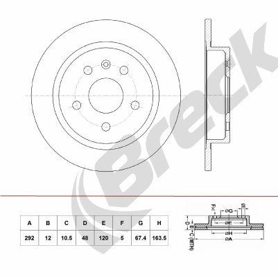 Vauxhall INSIGNIA Mk I Liftback 1.6 CDTI Rear Brake Discs - main image