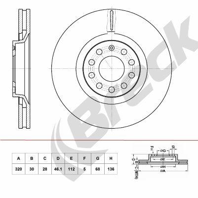 Audi A6 C5 4.2 quattro Front Brake Discs - main image