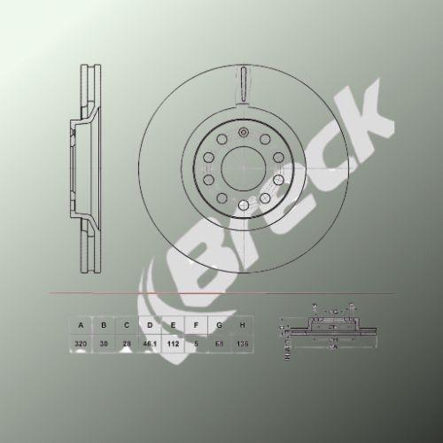 Audi A6 C5 4.2 quattro Front Brake Discs - main image