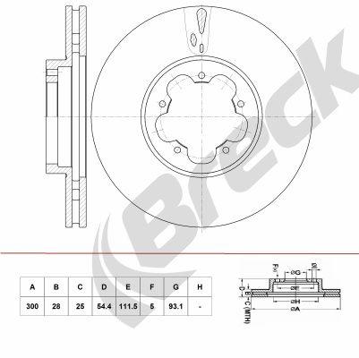 Ford Transit Tourneo Bus 2.2 Front Brake Discs - main image