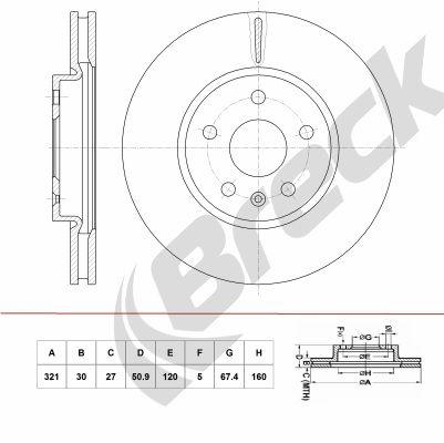 Vauxhall INSIGNIA Mk I Sedan 1.6 Front Brake Discs - main image