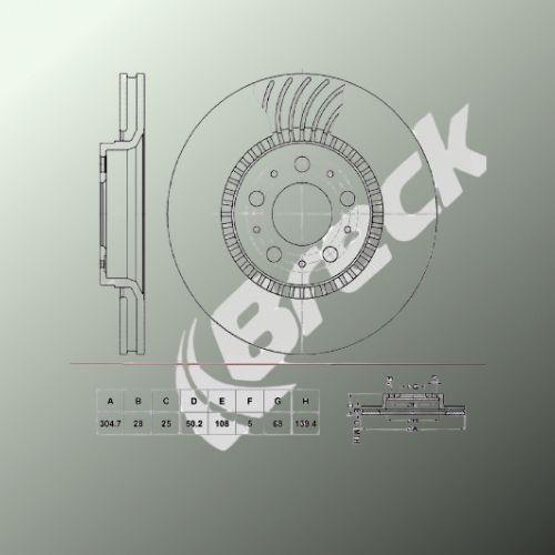 VOLVO S60 I 2.0 T Front Brake Discs - main image