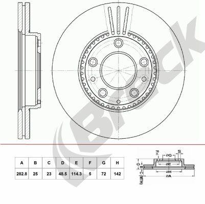 BMW 6 Sedan 2.3 Front Brake Discs - main image