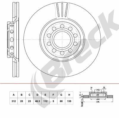 Audi A6 C5 2.8 Front Brake Discs - main image