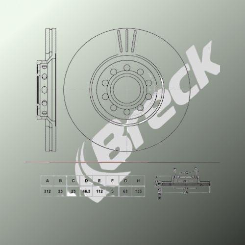 Audi A6 C5 2.8 Front Brake Discs - main image
