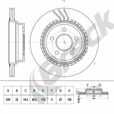 Mercedes-Benz E-Class T-Model 350 CGI Rear Brake Discs - main image
