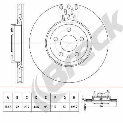 FIAT QUBO 1.3 D Multijet Front Brake Discs - main image