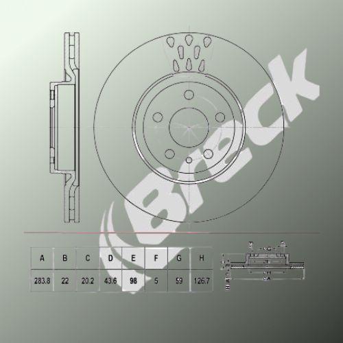 FIAT QUBO 1.3 D Multijet Front Brake Discs - main image
