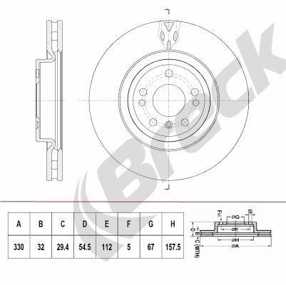 Mercedes-Benz M-Class ML 250 CDI / BlueTEC 4-matic Front Brake Discs - main image
