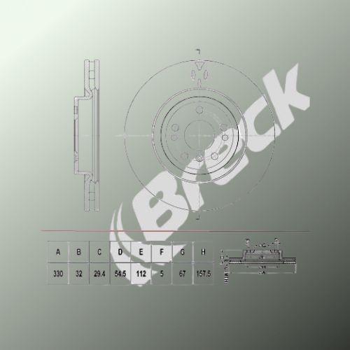 Mercedes-Benz M-Class ML 250 CDI / BlueTEC 4-matic Front Brake Discs - main image