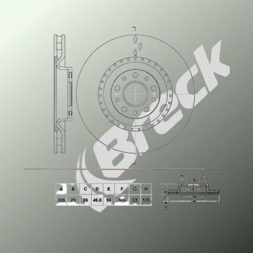 FIAT 500L 1.6 D Multijet Front Brake Discs - main image