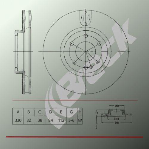 Mercedes-Benz V-Class V 250 BlueTEC / d Front Brake Discs - main image