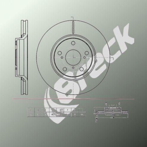 Toyota Auris 2.2 D Front Brake Discs - main image