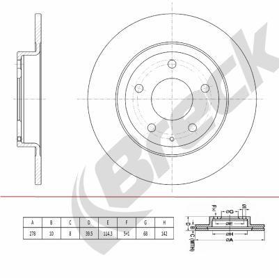 BMW 6 Estate 2.5 Rear Brake Discs - main image
