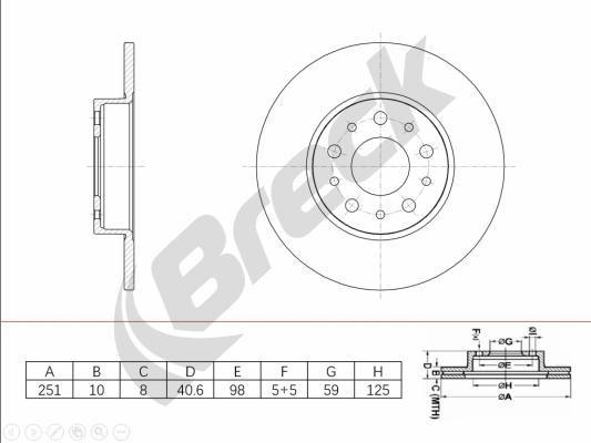 FIAT TIPO Sedan 1.6 D Rear Brake Discs - main image