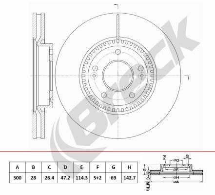 Hyundai i40 I CW 2.0 CVVT Front Brake Discs - main image