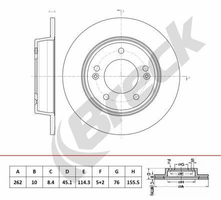 Kia Ceed 1.4 MPI Rear Brake Discs - main image