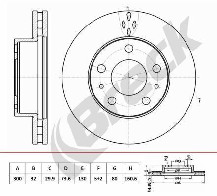 Citroën Relay II Bus 3.0 HDi 155 Front Brake Discs - main image