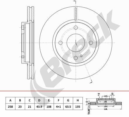 Ford KA+ III 1.5 TDCi Front Brake Discs - main image