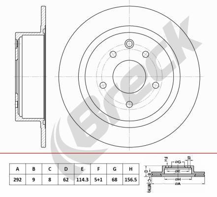 Nissan PULSAR Liftback 1.2 DIG-T Rear Brake Discs - main image