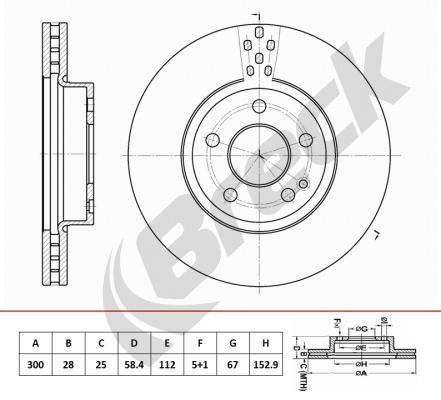 Mercedes-Benz VITO Bus 122 Front Brake Discs - main image