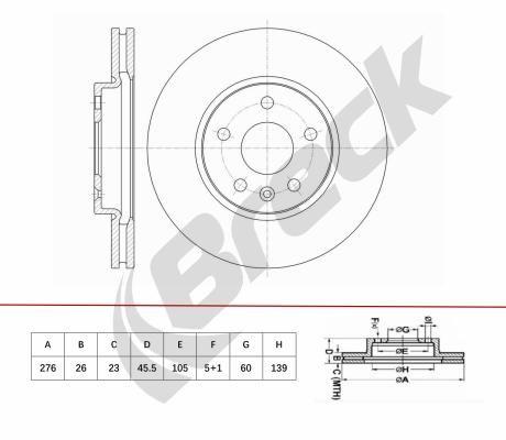 Chevrolet Aveo Liftback 1.6 Front Brake Discs - main image
