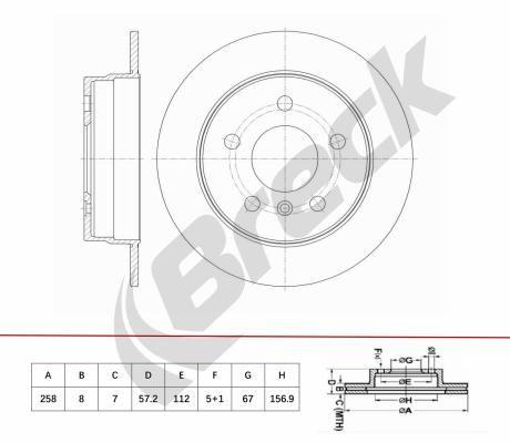 Mercedes-Benz A-Class A 200 Rear Brake Discs - main image