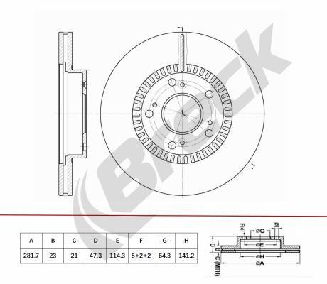 Honda STREAM 2.0 16V Front Brake Discs - main image